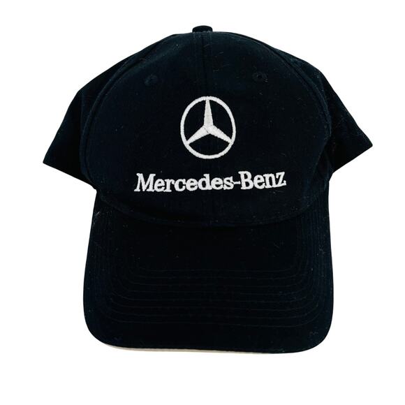 Mercedes-Benz Black Logo Baseball Cap Hat One Size Port & Company